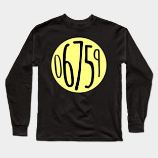 yellow circle zip code Long Sleeve T-Shirt